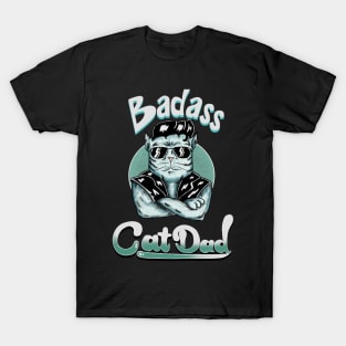 Badass Cat Dad T-Shirt